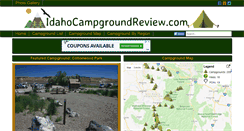 Desktop Screenshot of idahocampgroundreview.com